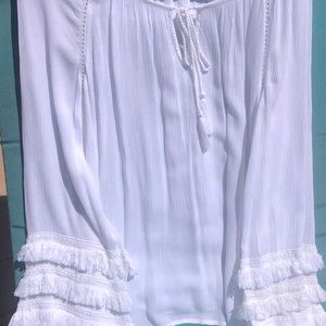 International Concepts White Ladies Blouse Size XL